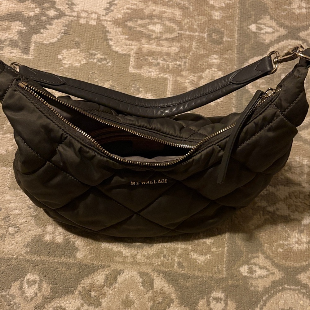 MZ Wallace Madison Shoulder Hobo Bag in Magnet - Picture 7 of 12